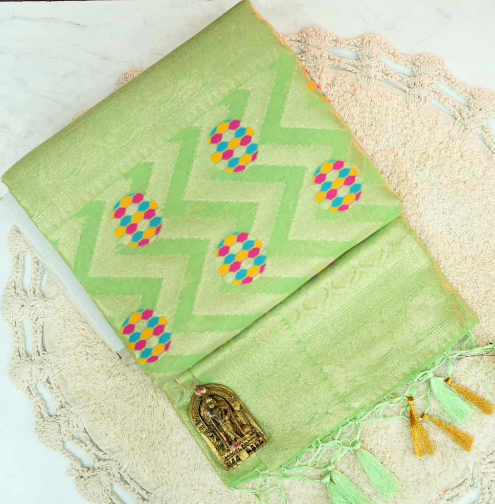 No border tissue saree