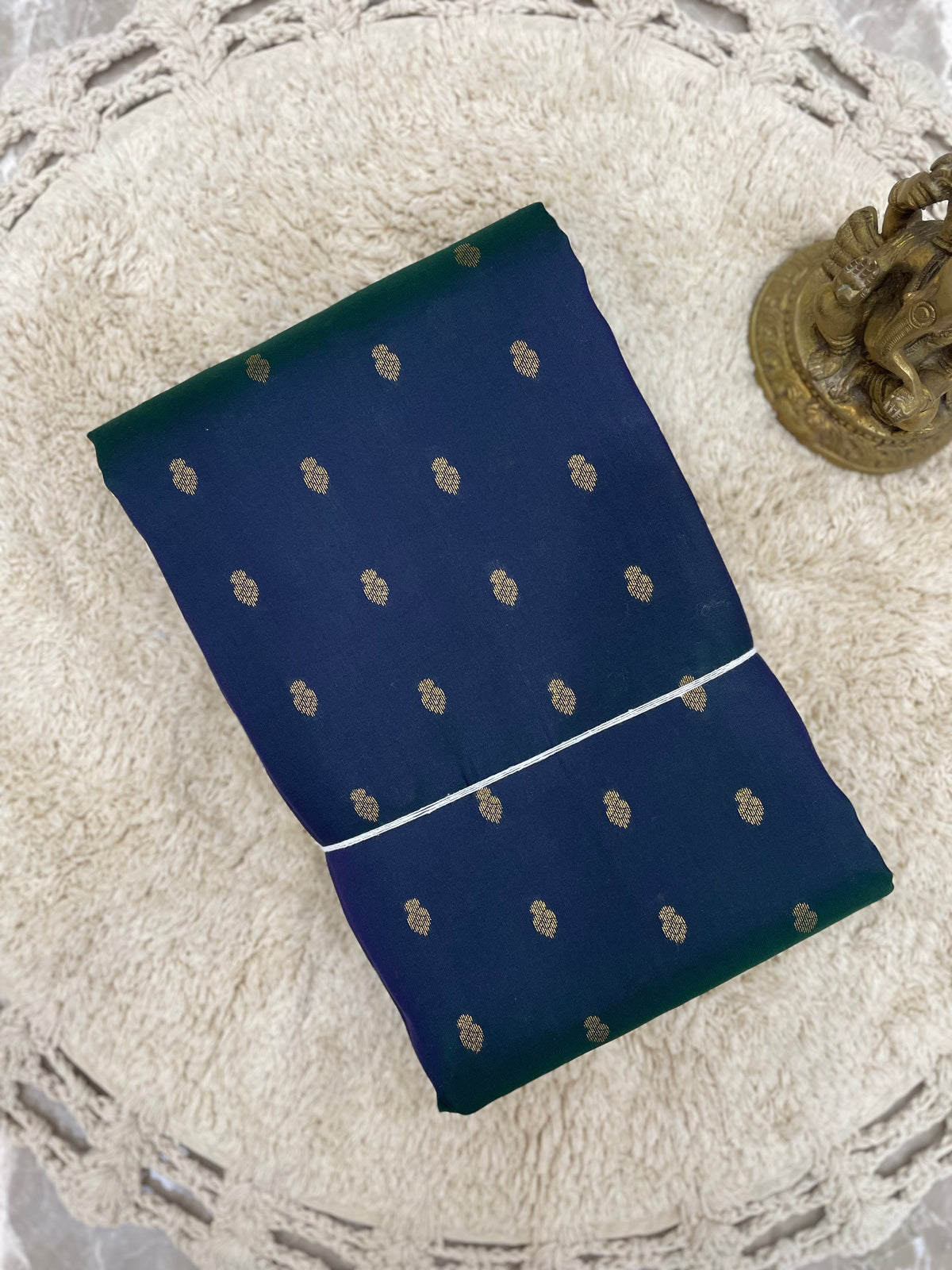 Blue x Rama Semi pure silk