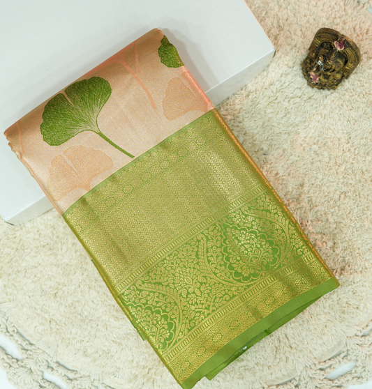 Big leaf body tissue saree