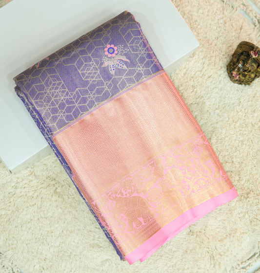 Pastel Tissue saree