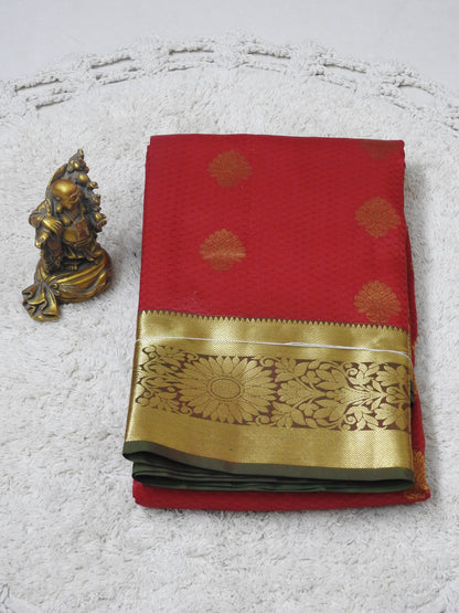 Semi pure silk with embose putta