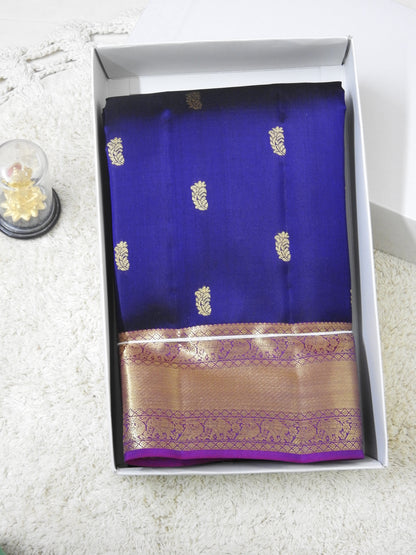 Semi pure silk with elephant borde
