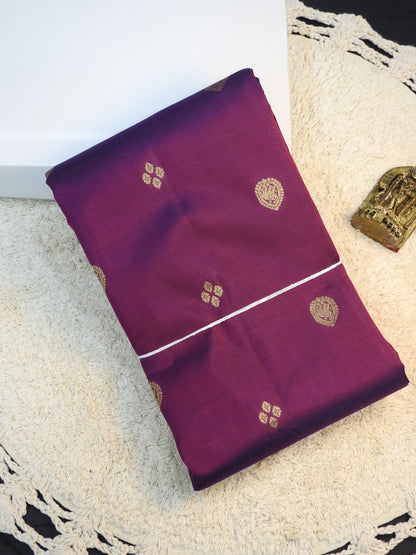 Jamun x Rose semi pure silk